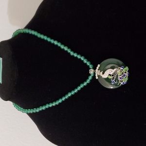 SJ Pearl Peacock Necklace